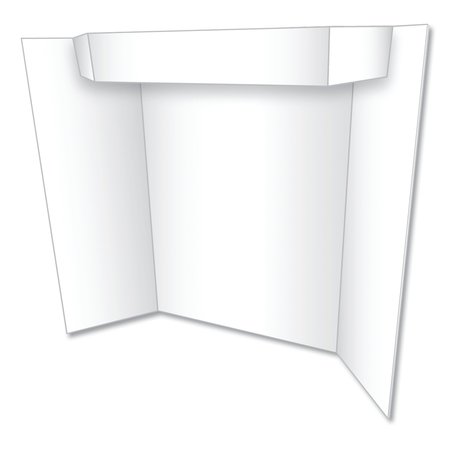 ECO BRITES Too Cool Tri-Fold Poster Board, 24 x 36, White/White 27367B